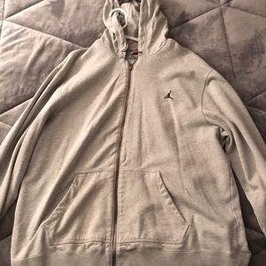Men’s 3XL full zip gray Jordan hoodie